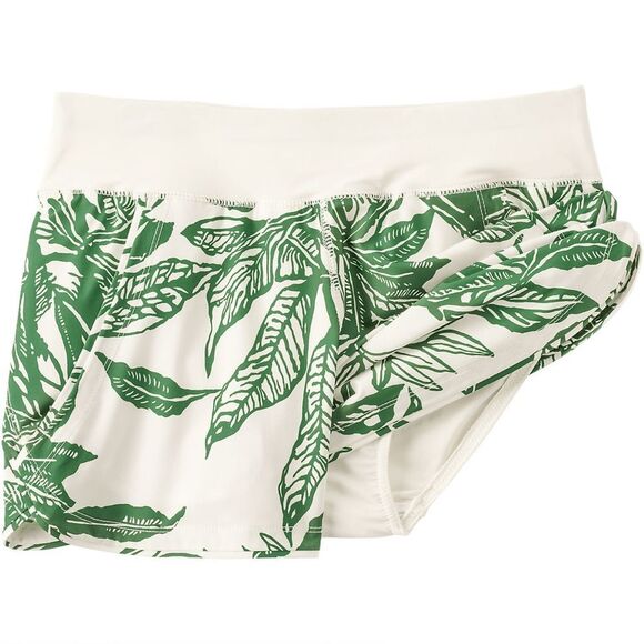 Land's End sunshade UPS 53 inch board shorts panty egret green etched leaves 8 - Picture 2 of 9